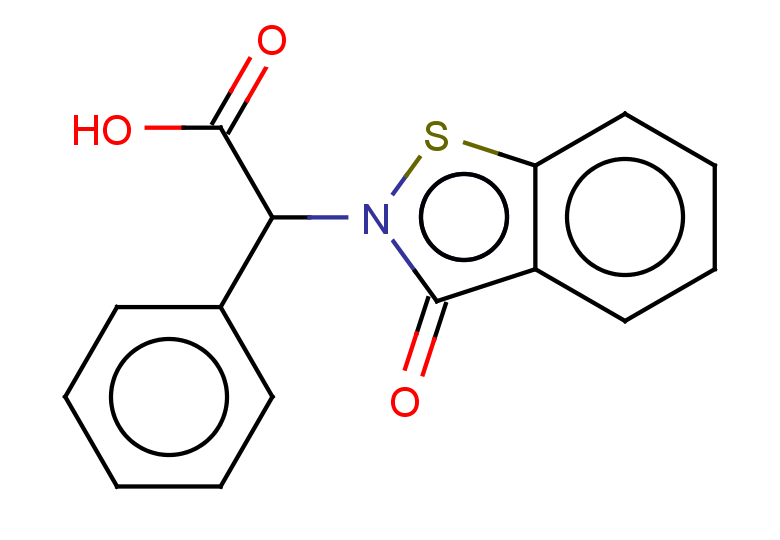 2-(3-oxo-2,3-dihydro-1,2-benzothiazol-2-yl)-2-phenylacetic acid