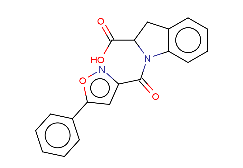 1-(5-phenyl-1,2-oxazole-3-carbonyl)-2,3-dihydro-1H-indole-2-carboxylic acid