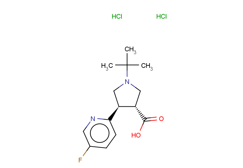 rac-(3R,4R)-1-tert-butyl-4-(5-fluoropyridin-2-yl)pyrrolidine-3-carboxylic acid dihydrochloride, trans