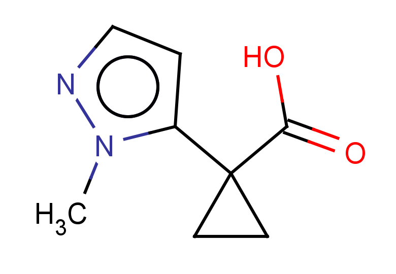 1-(1-methyl-1H-pyrazol-5-yl)cyclopropane-1-carboxylic acid