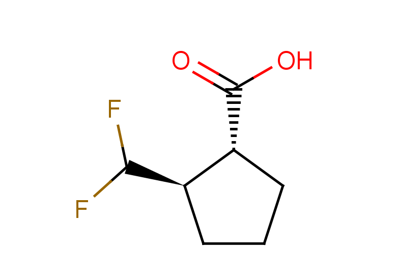 rac-(1R,2R)-2-(difluoromethyl)cyclopentane-1-carboxylic acid, trans