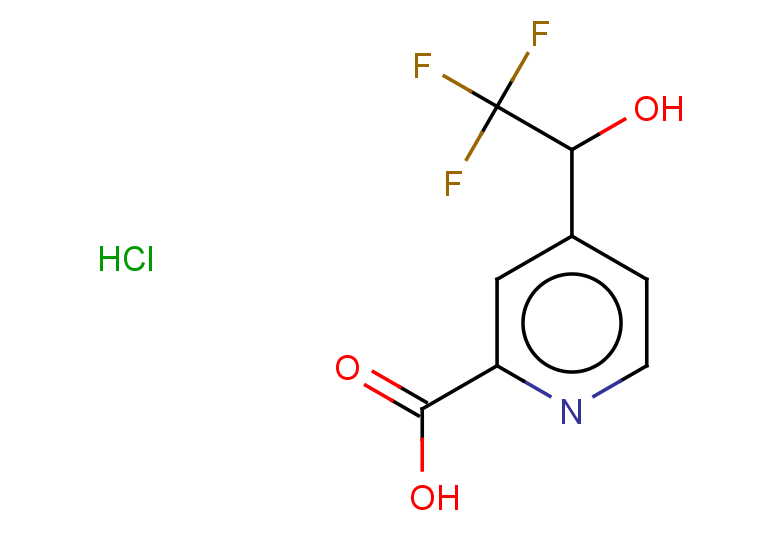 4-(2,2,2-trifluoro-1-hydroxyethyl)pyridine-2-carboxylic acid hydrochloride