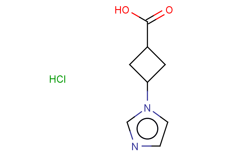 3-(1H-imidazol-1-yl)cyclobutane-1-carboxylic acid hydrochloride, Mixture of diastereomers
