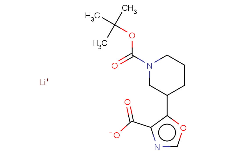 lithium(1+) ion 5-{1-[(tert-butoxy)carbonyl]piperidin-3-yl}-1,3-oxazole-4-carboxylate