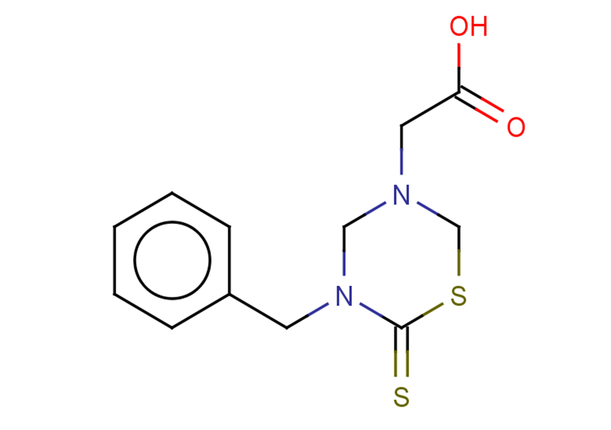 2-(5-benzyl-6-thioxo-1,3,5-thiadiazinan-3-yl)acetic acid