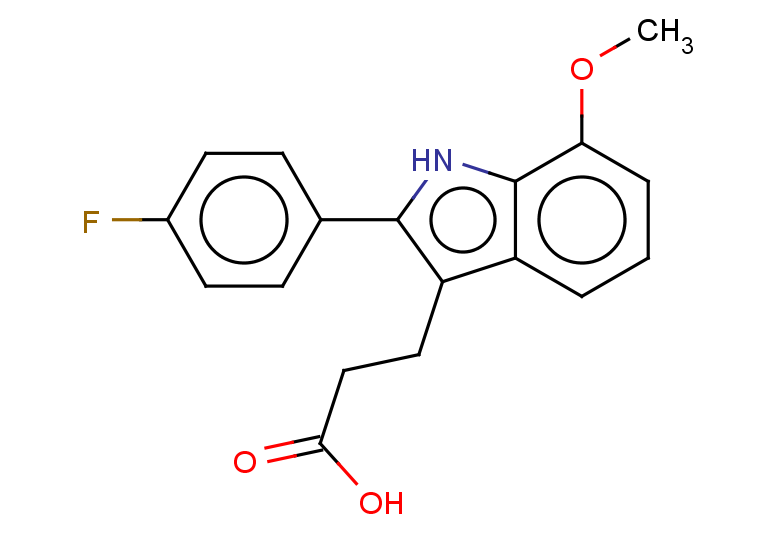 3-[2-(4-fluorophenyl)-7-methoxy-1H-indol-3-yl]propanoic acid