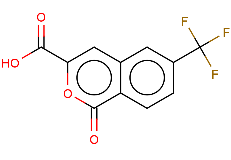 1-oxo-6-(trifluoromethyl)-1H-isochromene-3-carboxylic acid