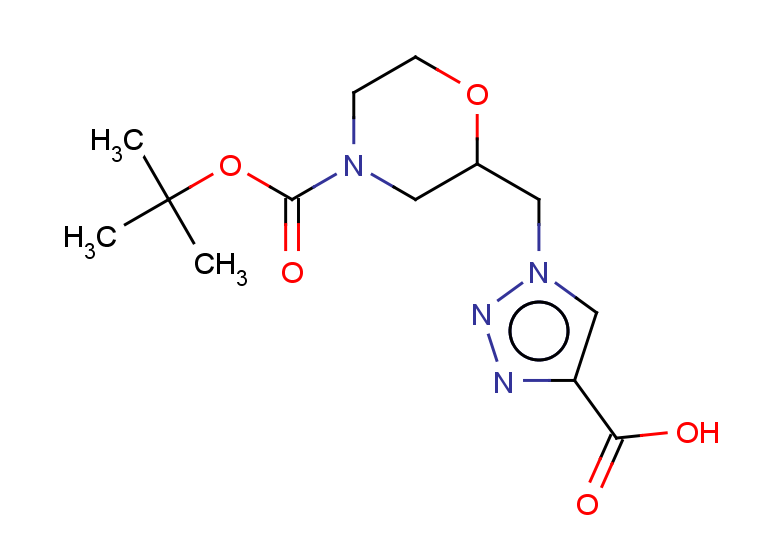 1-({4-[(tert-butoxy)carbonyl]morpholin-2-yl}methyl)-1H-1,2,3-triazole-4-carboxylic acid