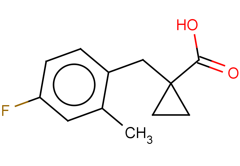 1-[(4-fluoro-2-methylphenyl)methyl]cyclopropane-1-carboxylic acid