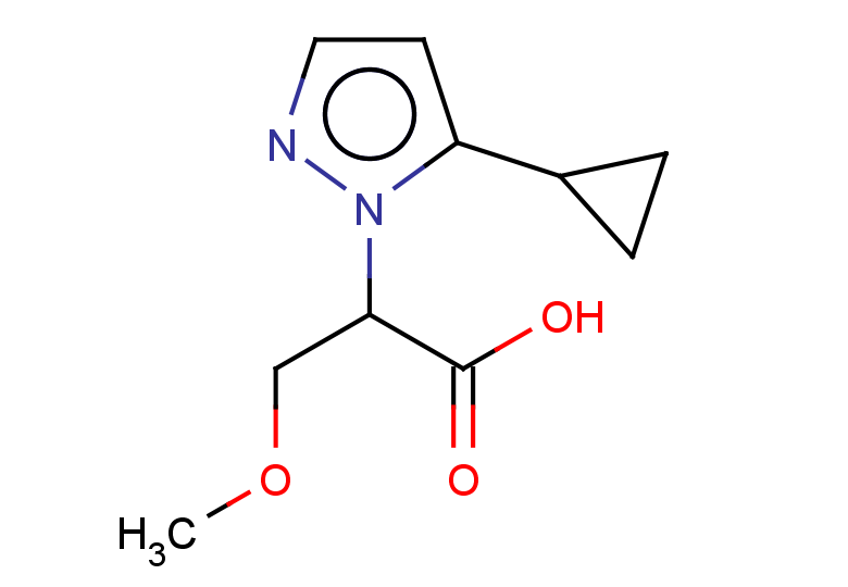 2-(5-cyclopropyl-1H-pyrazol-1-yl)-3-methoxypropanoic acid
