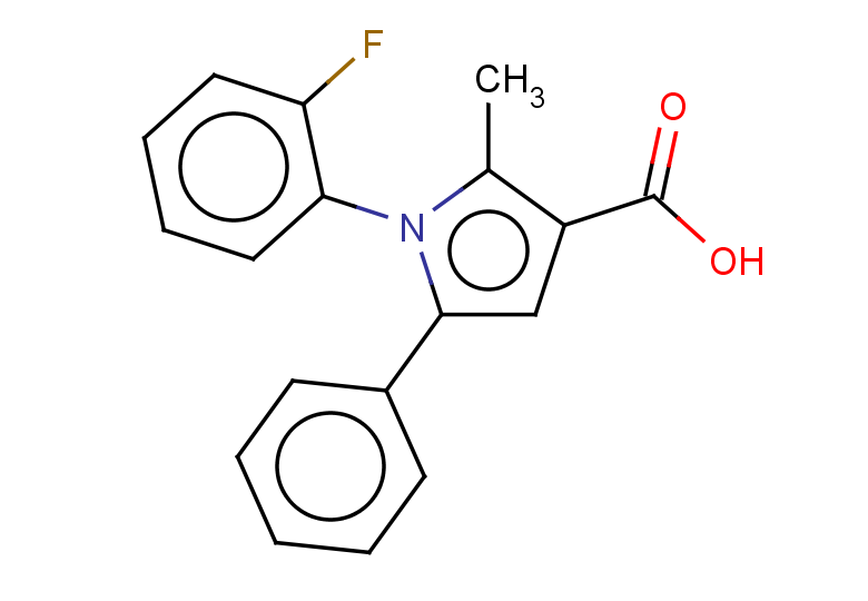 1-(2-fluorophenyl)-2-methyl-5-phenyl-1H-pyrrole-3-carboxylic acid