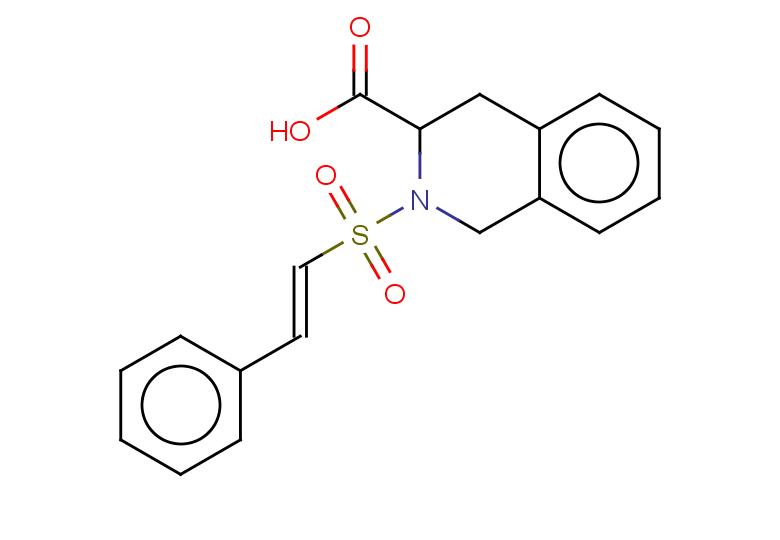 2-[(E)-2-phenylethenesulfonyl]-1,2,3,4-tetrahydroisoquinoline-3-carboxylic acid