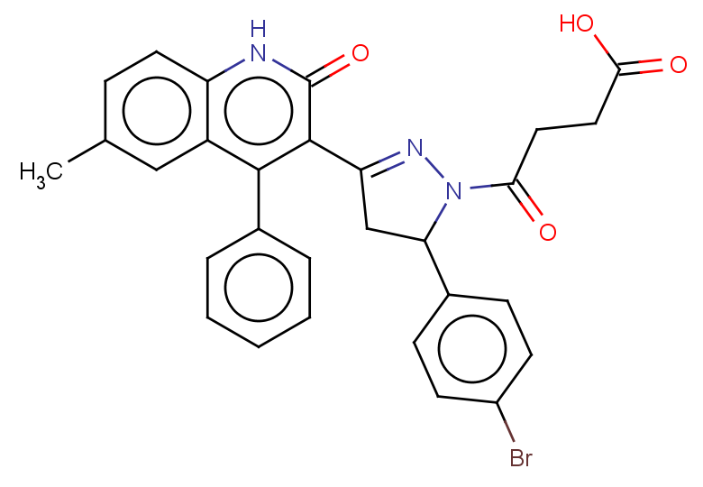 4-[5-(4-bromophenyl)-3-(6-methyl-2-oxo-4-phenyl-1,2-dihydroquinolin-3-yl)-4,5-dihydro-1H-pyrazol-1-yl]-4-oxobutanoic acid