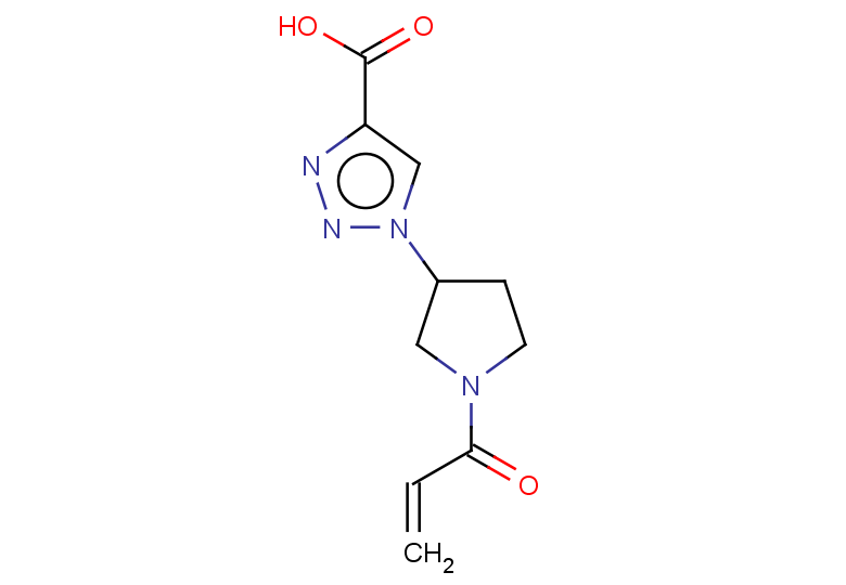 1-[1-(prop-2-enoyl)pyrrolidin-3-yl]-1H-1,2,3-triazole-4-carboxylic acid
