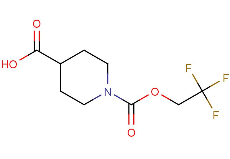 1-[(2,2,2-trifluoroethoxy)carbonyl]piperidine-4-carboxylic acid