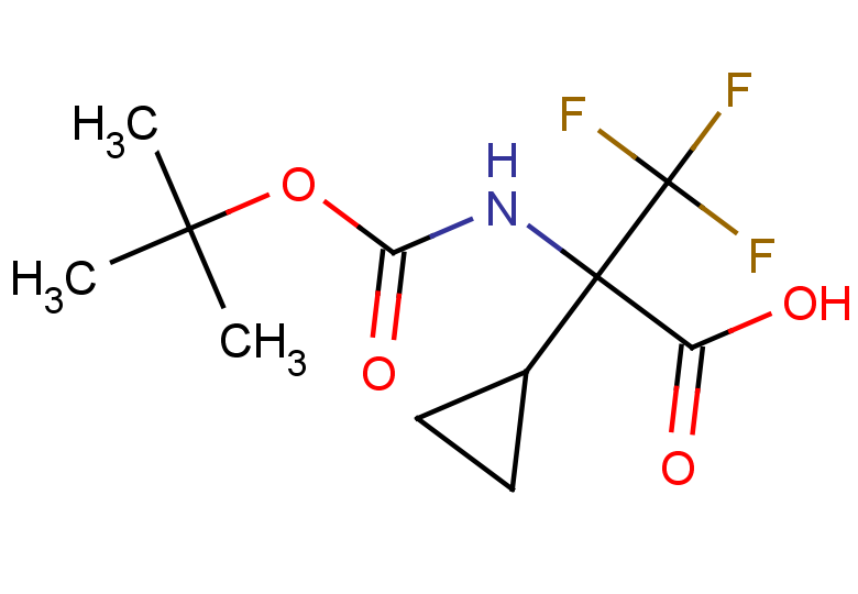2-{[(tert-butoxy)carbonyl]amino}-2-cyclopropyl-3,3,3-trifluoropropanoic acid