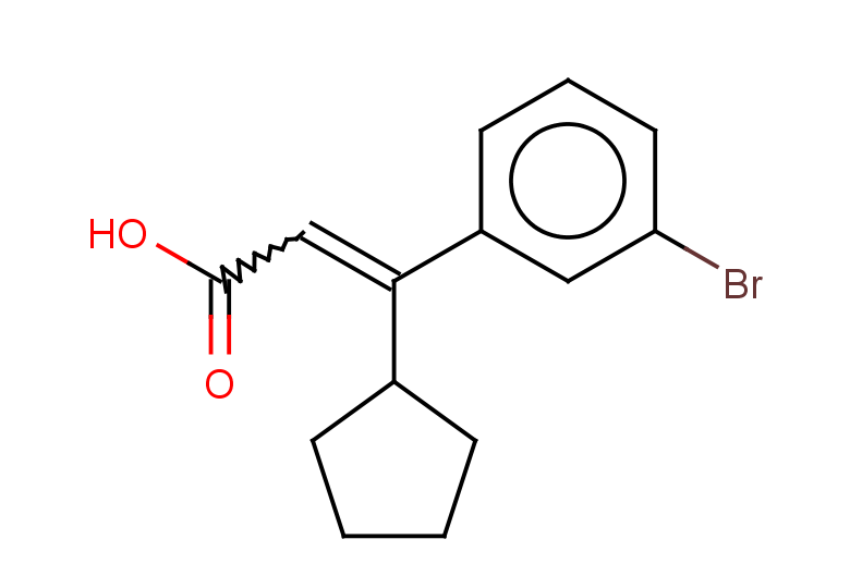 3-(3-bromophenyl)-3-cyclopentylprop-2-enoic acid