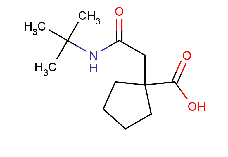 1-[(tert-butylcarbamoyl)methyl]cyclopentane-1-carboxylic acid