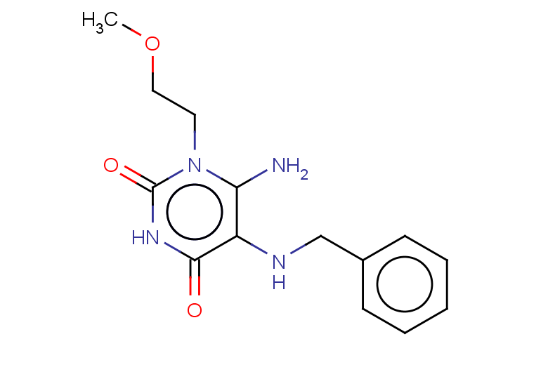 6-amino-5-(benzylamino)-1-(2-methoxyethyl)-1,2,3,4-tetrahydropyrimidine-2,4-dione