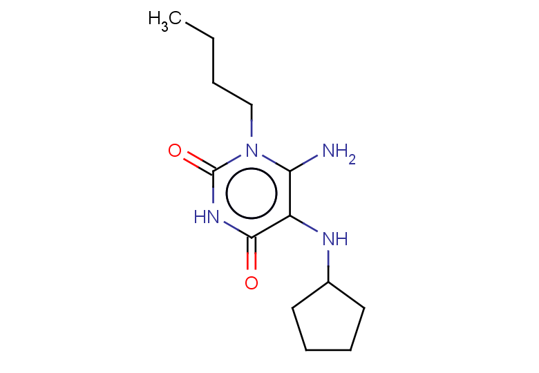 6-amino-1-butyl-5-(cyclopentylamino)-1,2,3,4-tetrahydropyrimidine-2,4-dione