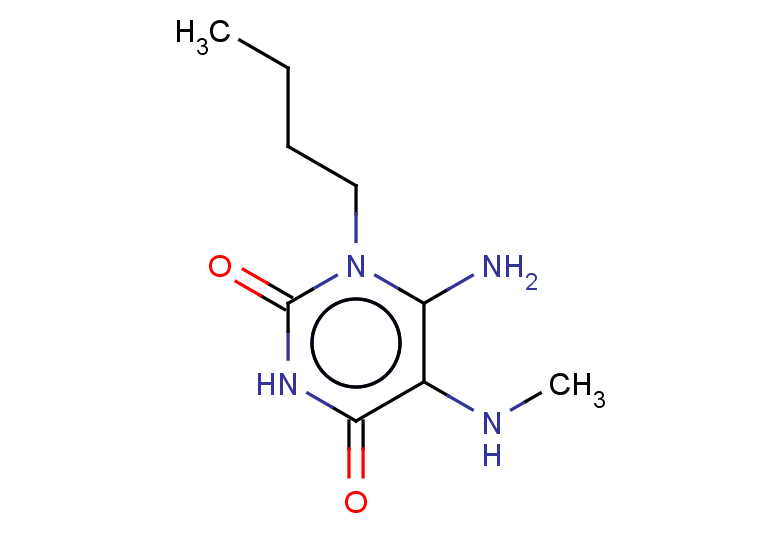 6-amino-1-butyl-5-(methylamino)-1,2,3,4-tetrahydropyrimidine-2,4-dione