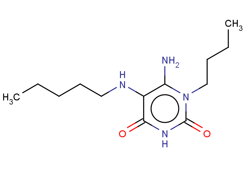 6-amino-1-butyl-5-(pentylamino)-1,2,3,4-tetrahydropyrimidine-2,4-dione