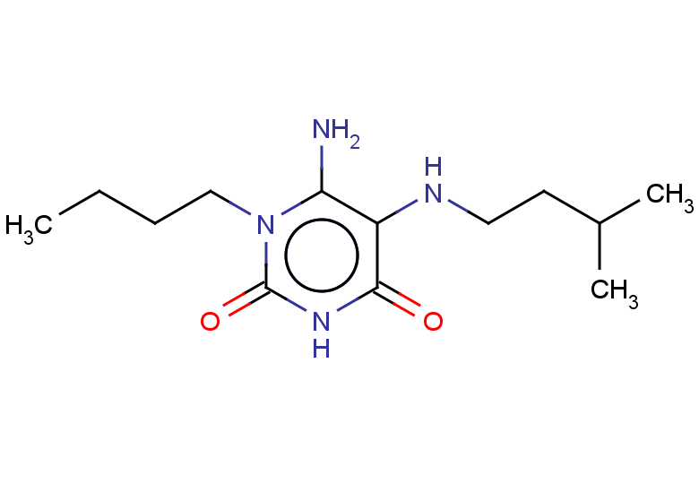 6-amino-1-butyl-5-[(3-methylbutyl)amino]-1,2,3,4-tetrahydropyrimidine-2,4-dione