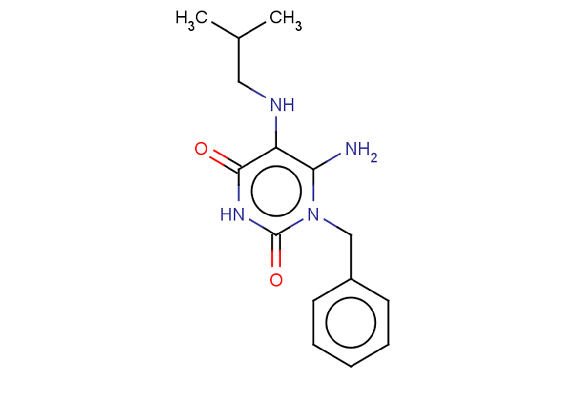 6-amino-1-benzyl-5-[(2-methylpropyl)amino]-1,2,3,4-tetrahydropyrimidine-2,4-dione