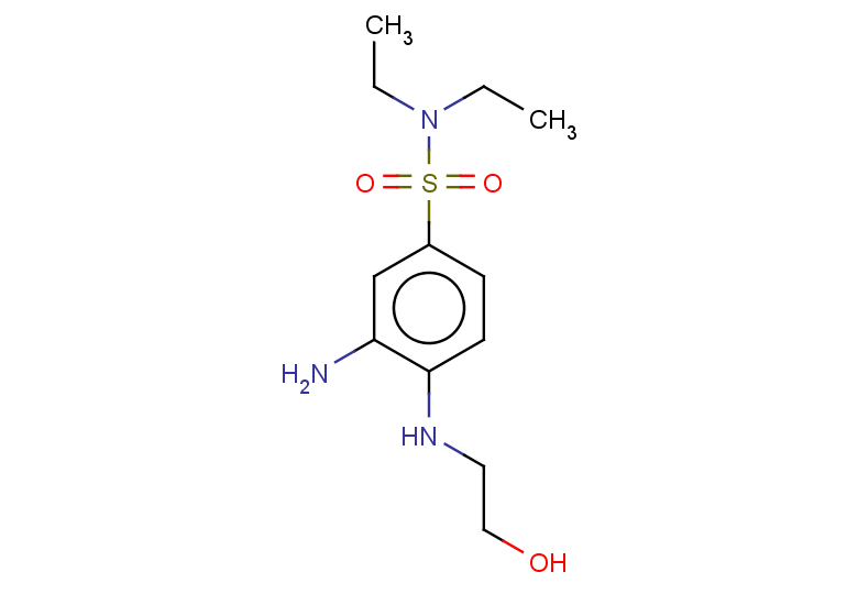 3-amino-N,N-diethyl-4-[(2-hydroxyethyl)amino]benzene-1-sulfonamide