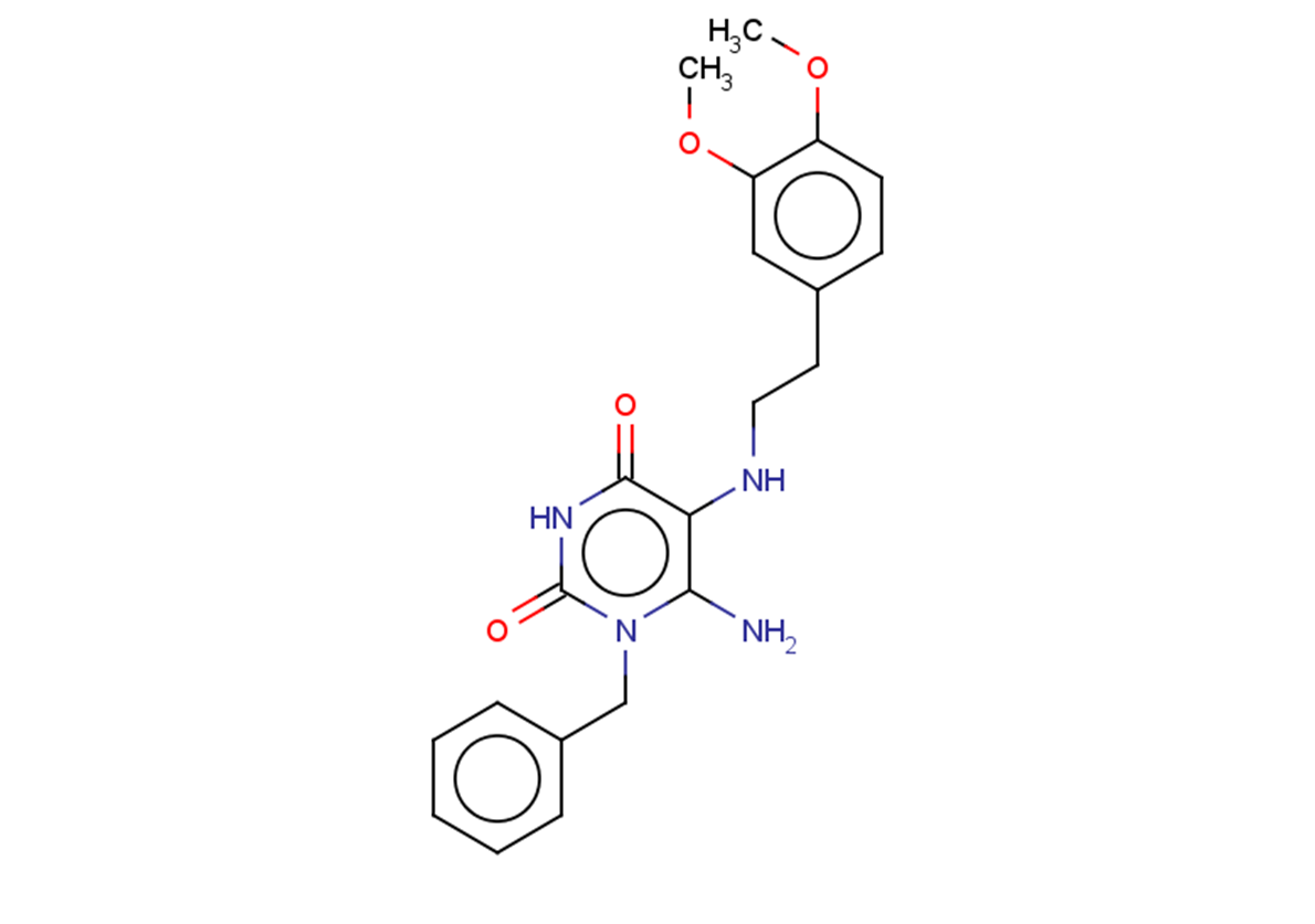 6-amino-1-benzyl-5-{[2-(3,4-dimethoxyphenyl)ethyl]amino}-1,2,3,4-tetrahydropyrimidine-2,4-dione