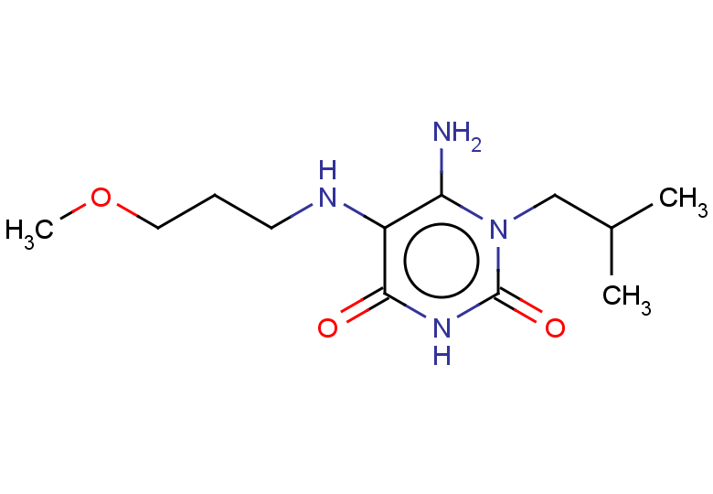 6-amino-5-[(3-methoxypropyl)amino]-1-(2-methylpropyl)-1,2,3,4-tetrahydropyrimidine-2,4-dione