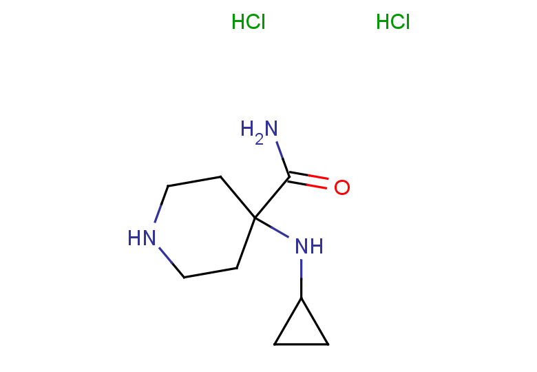 4-(cyclopropylamino)piperidine-4-carboxamide dihydrochloride