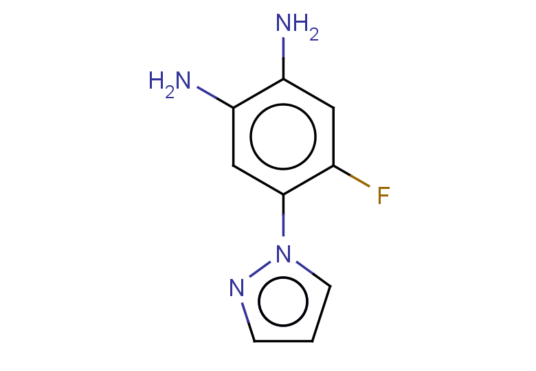 4-fluoro-5-(1H-pyrazol-1-yl)benzene-1,2-diamine