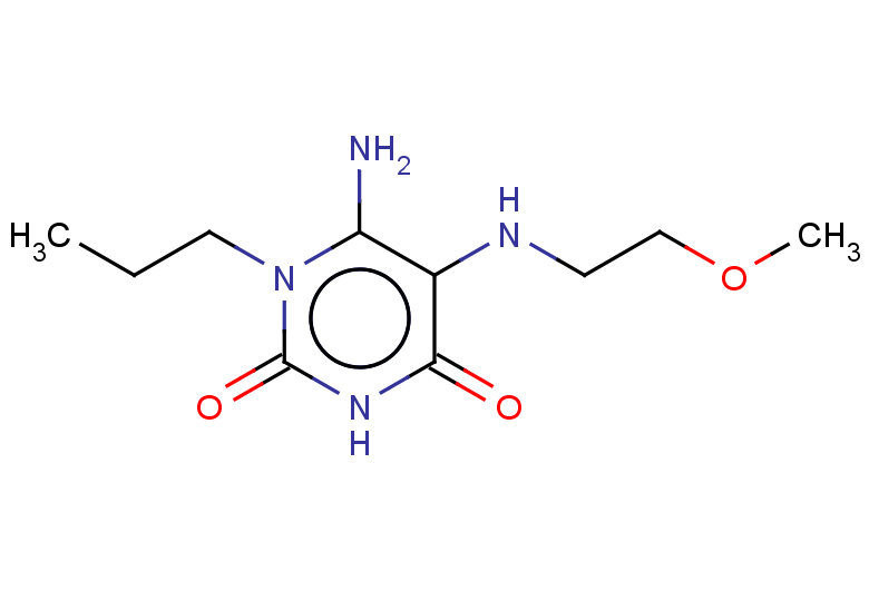 6-amino-5-[(2-methoxyethyl)amino]-1-propyl-1,2,3,4-tetrahydropyrimidine-2,4-dione