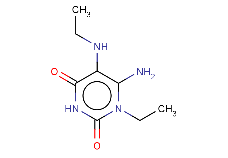 6-amino-1-ethyl-5-(ethylamino)-1,2,3,4-tetrahydropyrimidine-2,4-dione