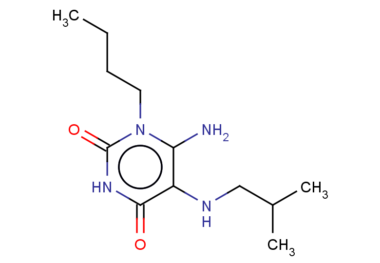 6-amino-1-butyl-5-[(2-methylpropyl)amino]-1,2,3,4-tetrahydropyrimidine-2,4-dione
