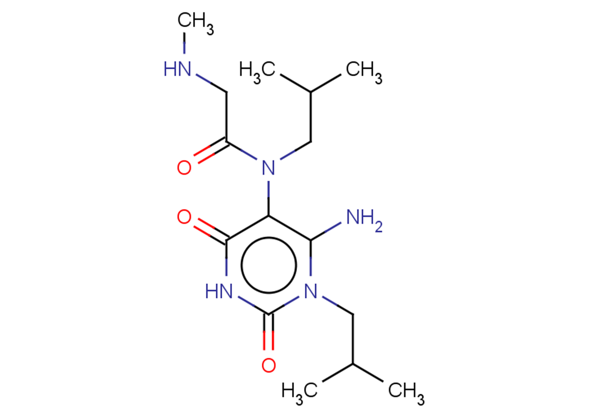 N-[6-amino-1-(2-methylpropyl)-2,4-dioxo-1,2,3,4-tetrahydropyrimidin-5-yl]-2-(methylamino)-N-(2-methylpropyl)acetamide