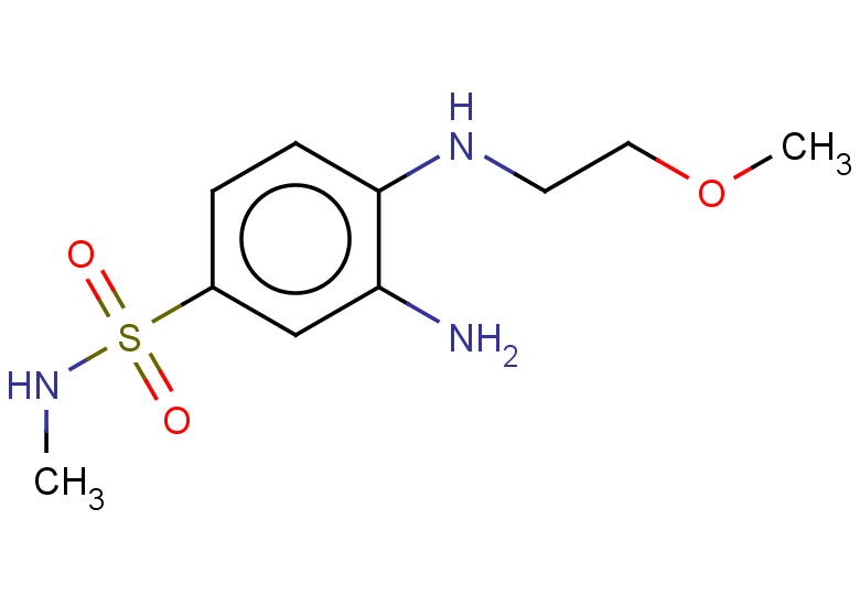 3-amino-4-[(2-methoxyethyl)amino]-N-methylbenzene-1-sulfonamide