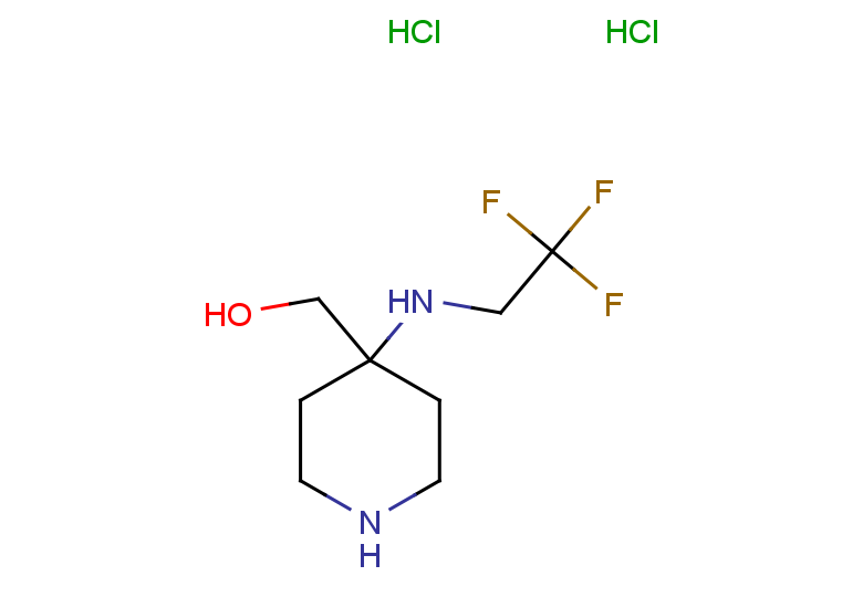 {4-[(2,2,2-trifluoroethyl)amino]piperidin-4-yl}methanol dihydrochloride