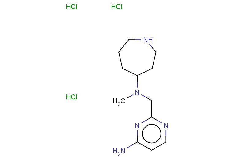 N-[(4-aminopyrimidin-2-yl)methyl]-N-methylazepan-4-amine trihydrochloride