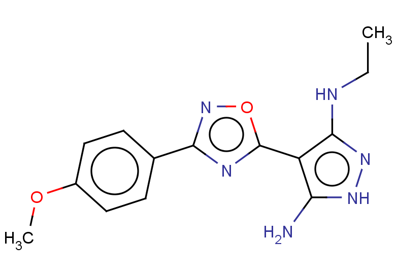 3-N-ethyl-4-[3-(4-methoxyphenyl)-1,2,4-oxadiazol-5-yl]-1H-pyrazole-3,5-diamine