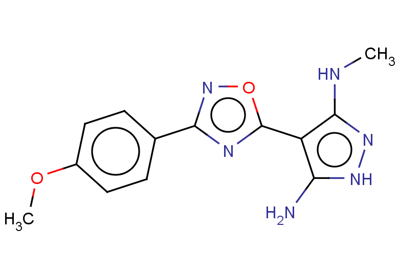 4-[3-(4-methoxyphenyl)-1,2,4-oxadiazol-5-yl]-3-N-methyl-1H-pyrazole-3,5-diamine