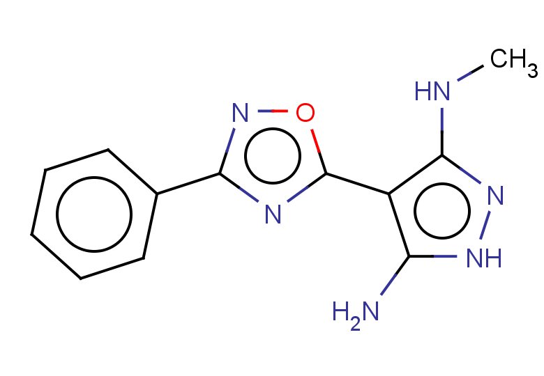 3-N-methyl-4-(3-phenyl-1,2,4-oxadiazol-5-yl)-1H-pyrazole-3,5-diamine