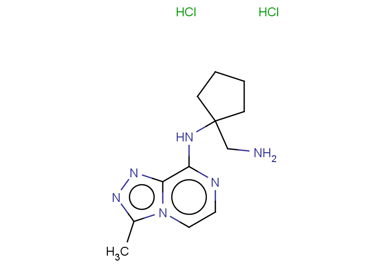 N-[1-(aminomethyl)cyclopentyl]-3-methyl-[1,2,4]triazolo[4,3-a]pyrazin-8-amine dihydrochloride