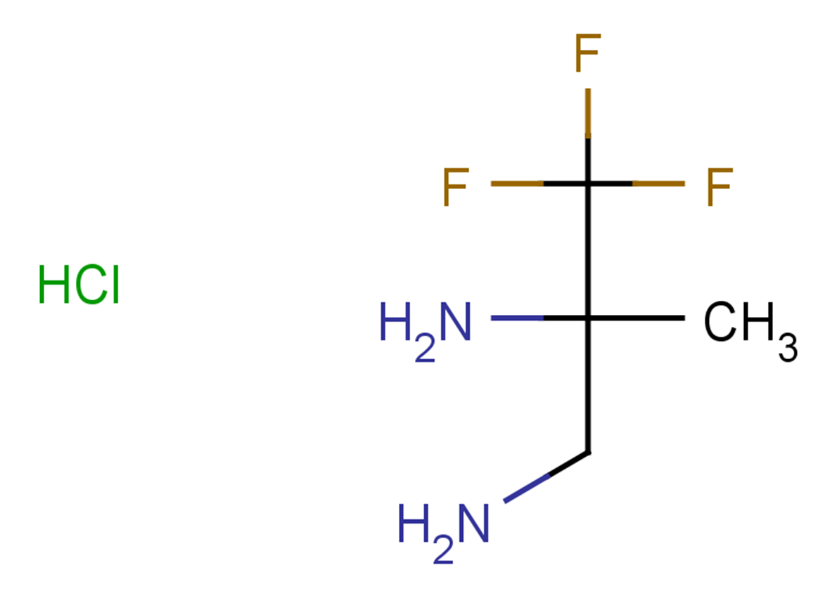 3,3,3-trifluoro-2-methylpropane-1,2-diamine hydrochloride