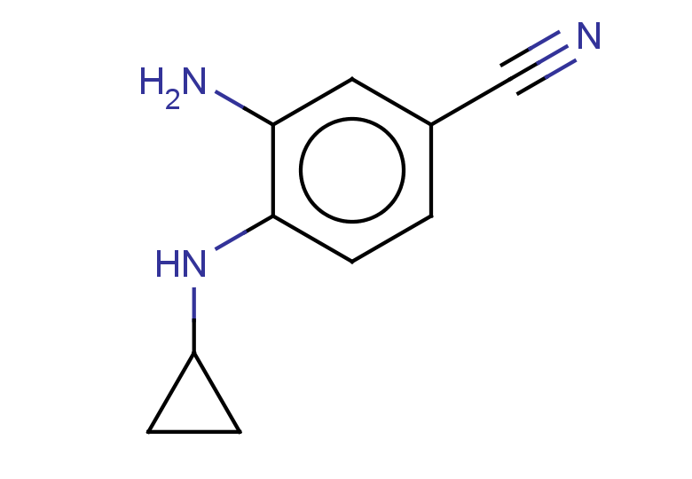 3-amino-4-(cyclopropylamino)benzonitrile