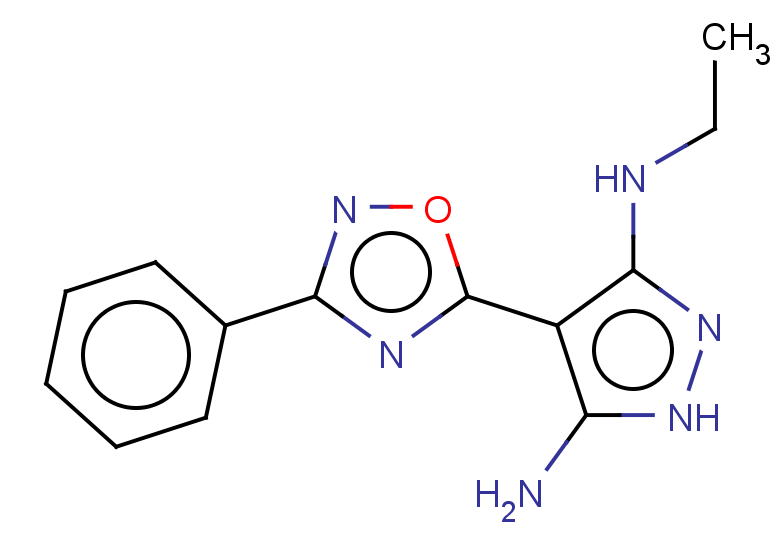 3-N-ethyl-4-(3-phenyl-1,2,4-oxadiazol-5-yl)-1H-pyrazole-3,5-diamine