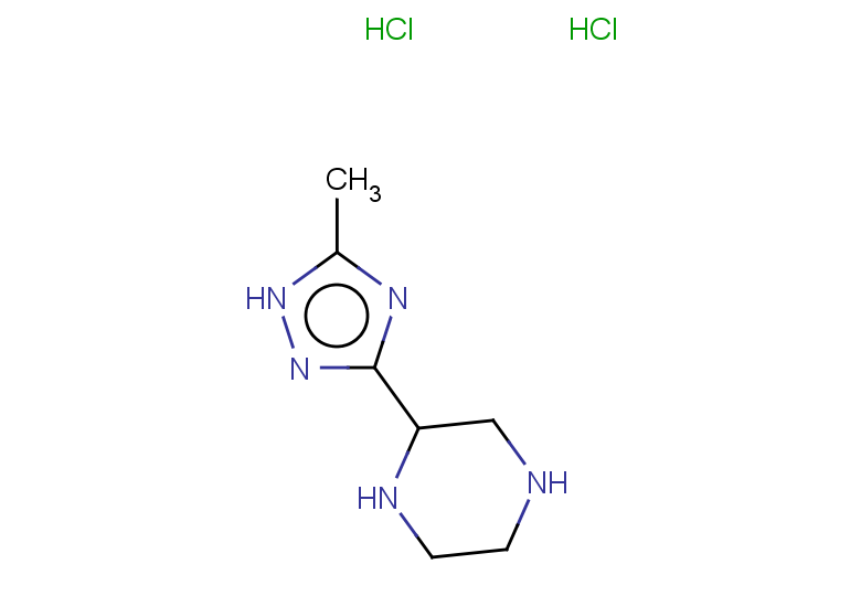 2-(5-methyl-1H-1,2,4-triazol-3-yl)piperazine dihydrochloride