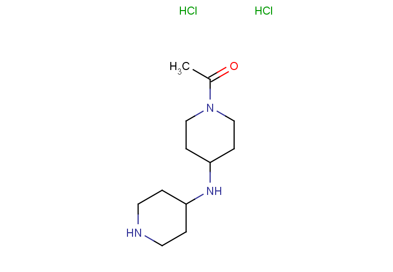 1-{4-[(piperidin-4-yl)amino]piperidin-1-yl}ethan-1-one dihydrochloride