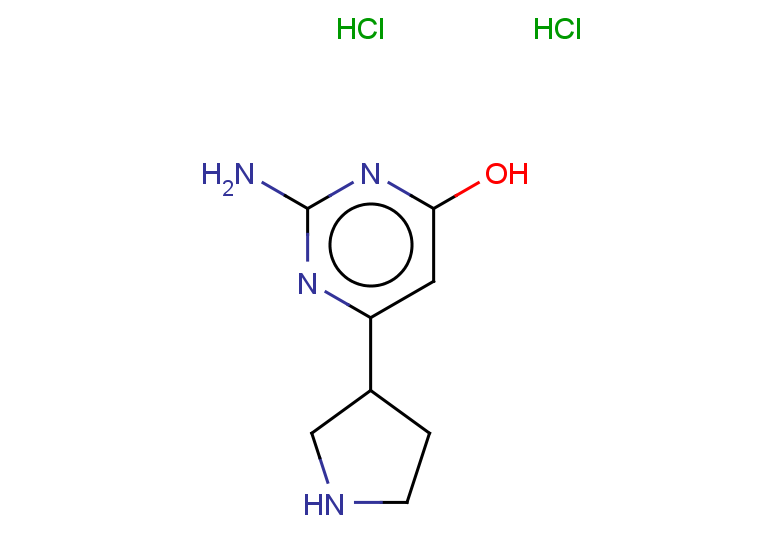 2-amino-6-(pyrrolidin-3-yl)pyrimidin-4-ol dihydrochloride